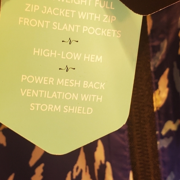 NWT Lularoe Rise Determined Zip Up Windbreaker‎ XL Floral.DETERMINEDLIGHTWEIGHT - Picture 7 of 16